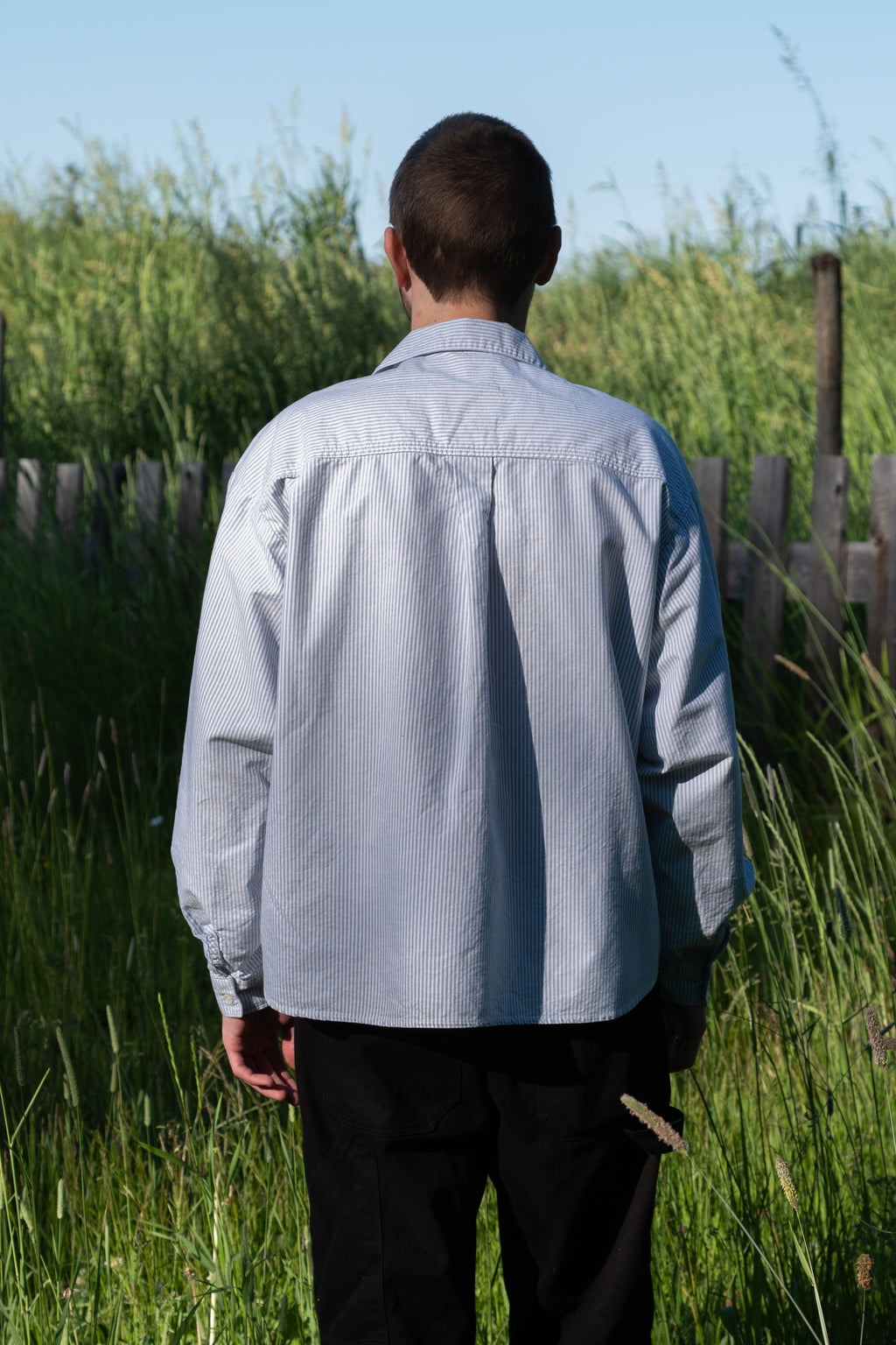 Crop Camp Collar Shirt - L - ARCHIVE