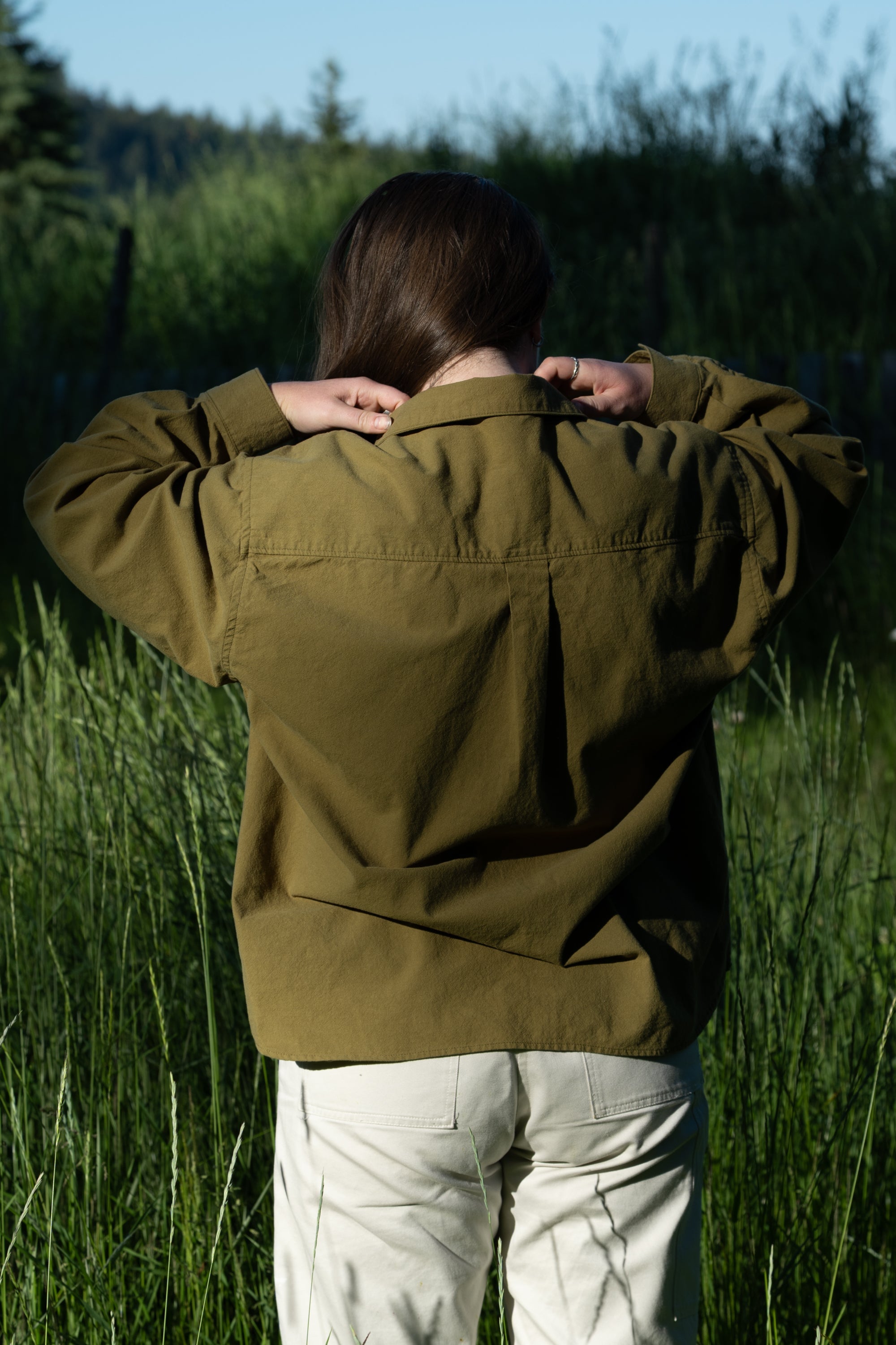 Crop Camp Collar Shirt - S - ARCHIVE