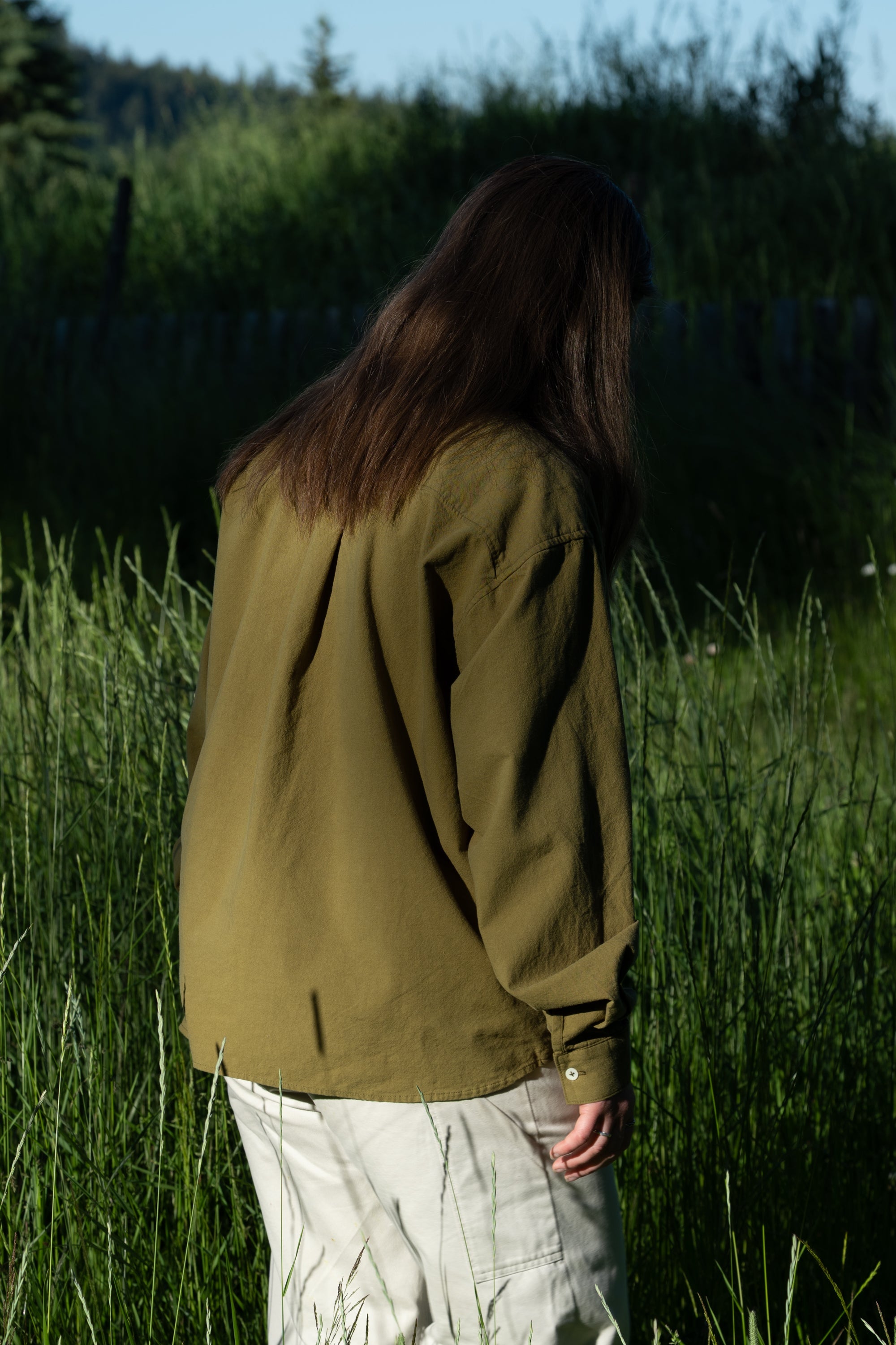 Crop Camp Collar Shirt - S - ARCHIVE