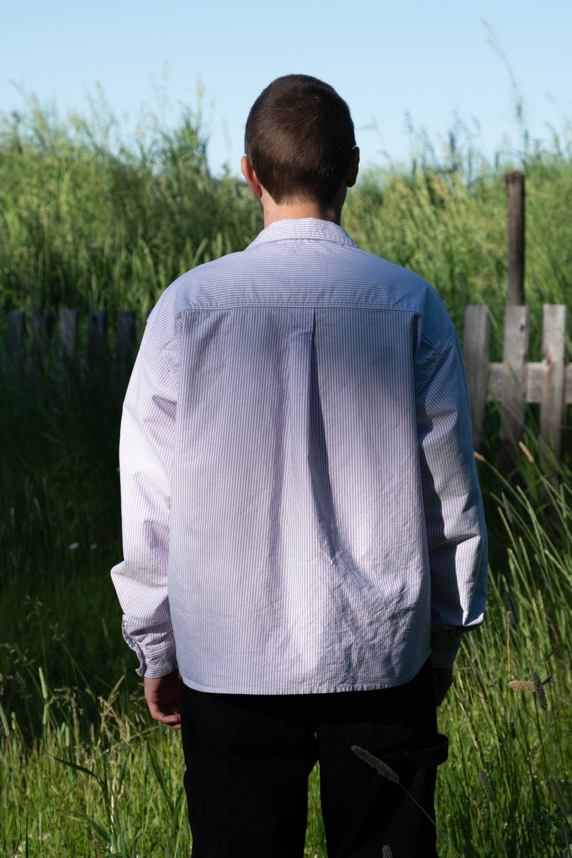 Crop Camp Collar Shirt - S - IMPERFECT