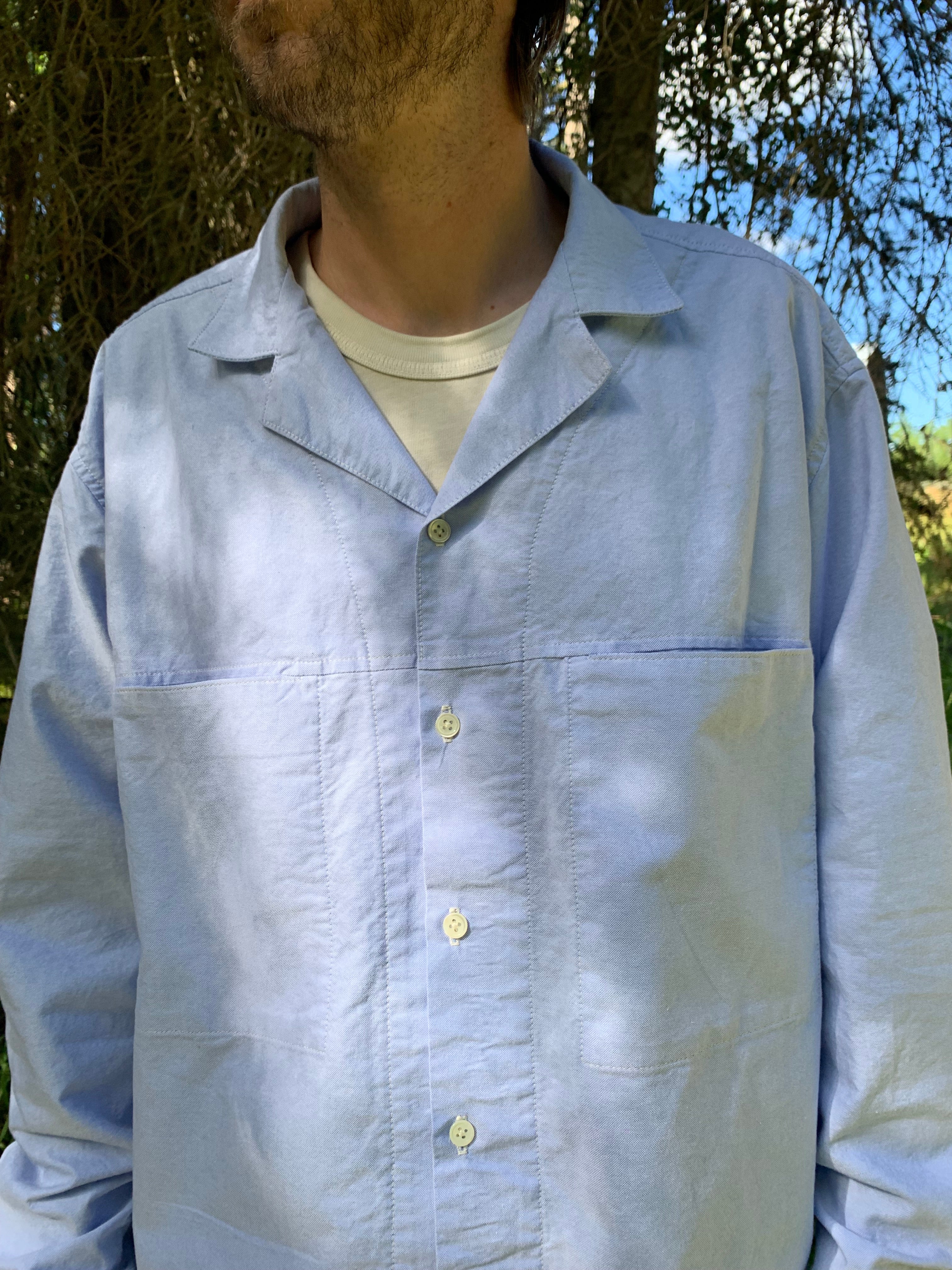 Crop Camp Collar Shirt - L - ARCHIVE