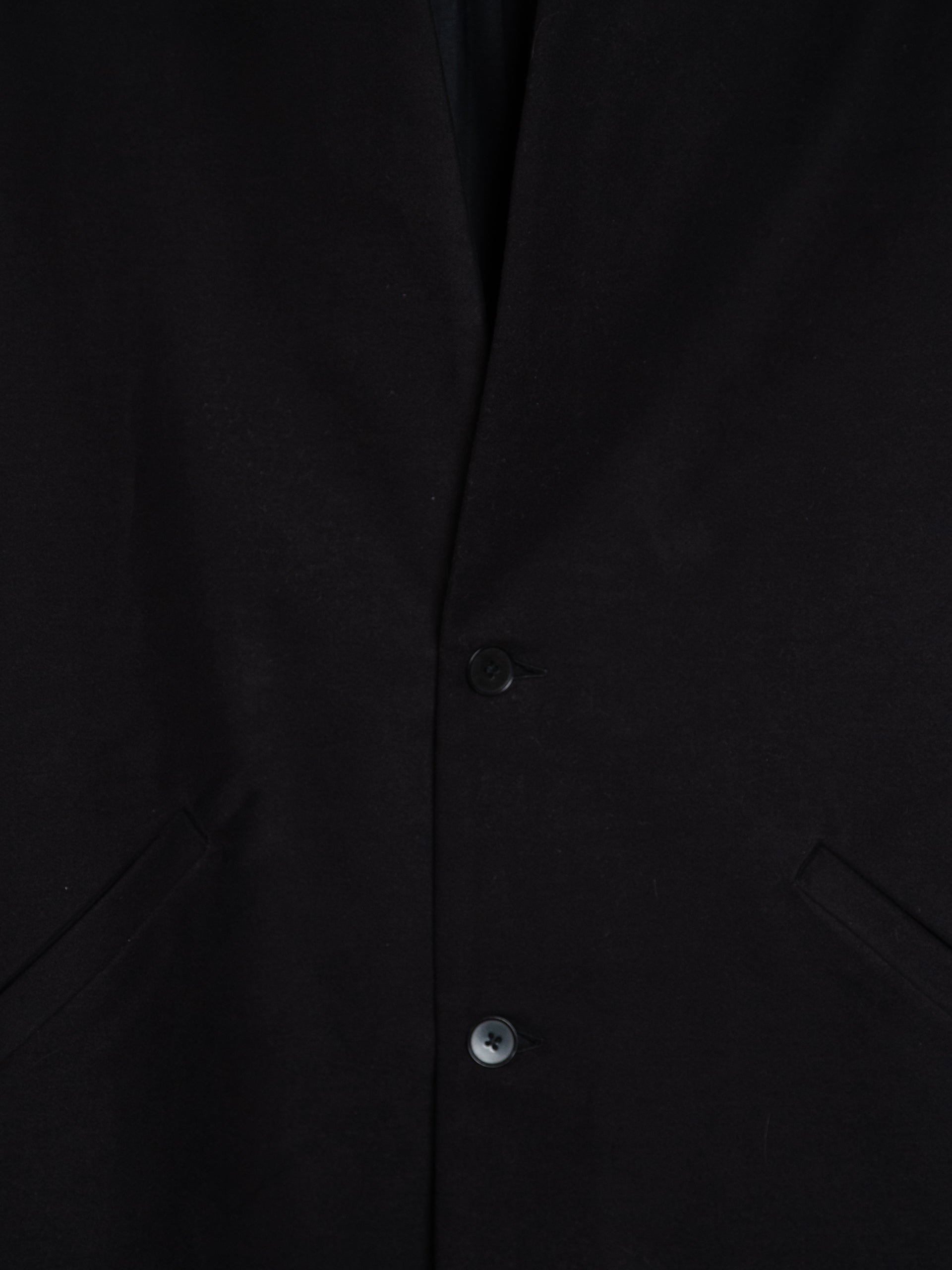 Shawl Collar Coat - Black Moleskin - ARCHIVE SALE