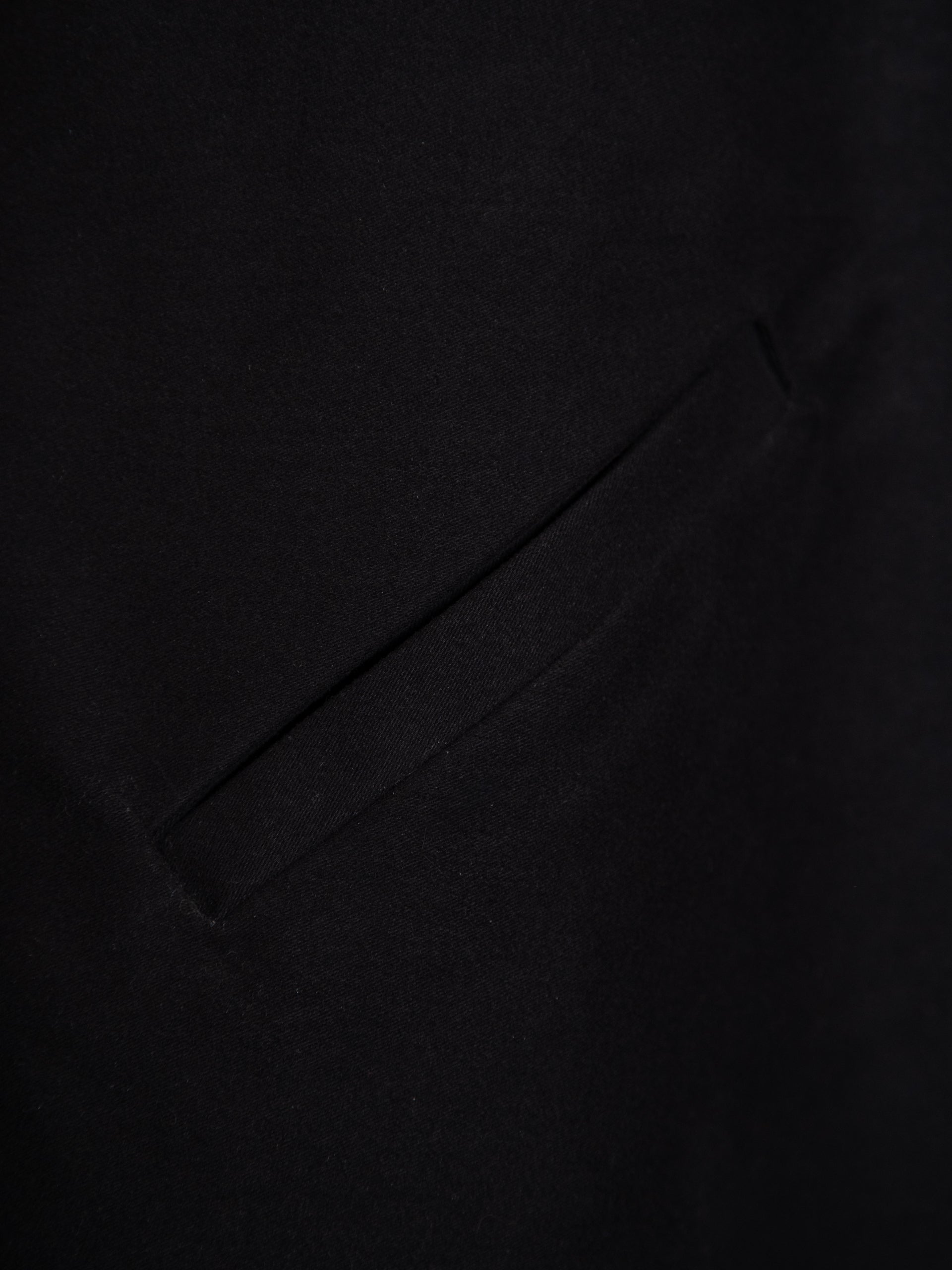 Shawl Collar Coat - Black Moleskin - ARCHIVE SALE